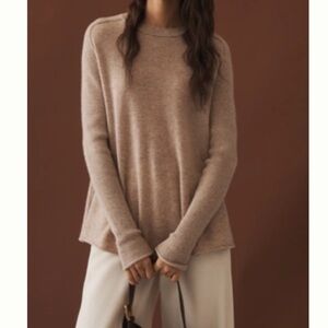 Maeve Tan Crew Neck Sweater